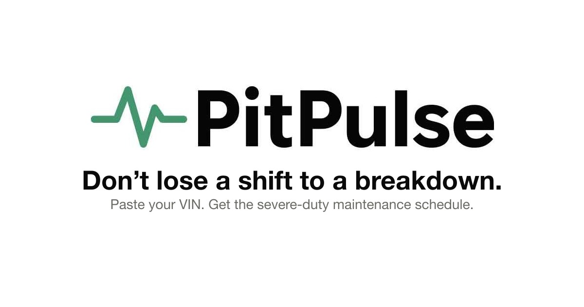 PitPulse vehicle maintenance forecast social preview